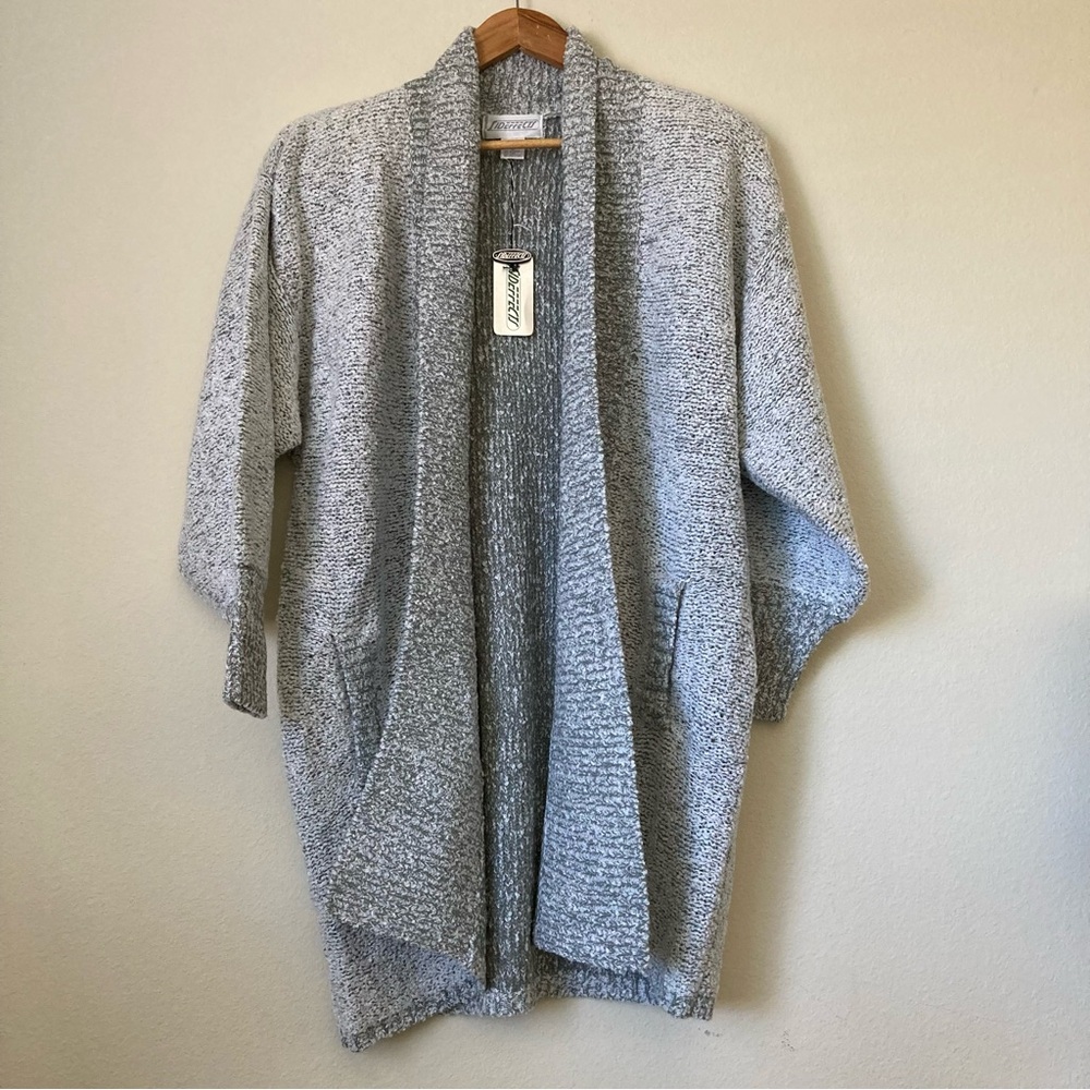 Sideffects Cozy Gray Open-Front Sweater | NWT